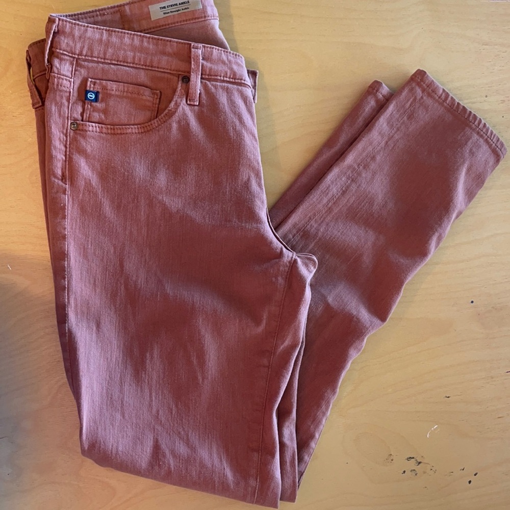 Anthropologie AG The Stevie Ankle (Slim Straight Ankle) pants 29R light brown